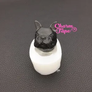3d Pug Dog Bust Silicon silicone mold for uv resin / Home Decorations flexible mold Z0019
