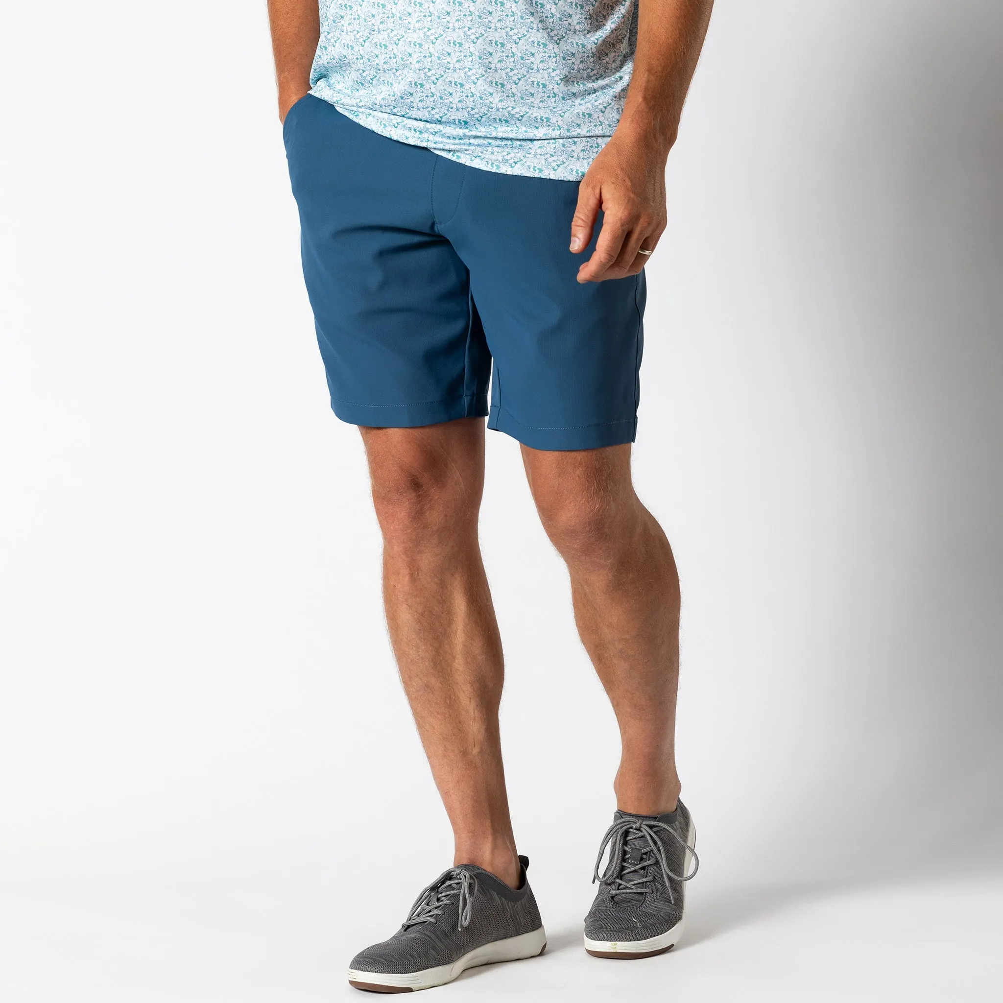 9" Long Drive Performance Short - Midnight Blue