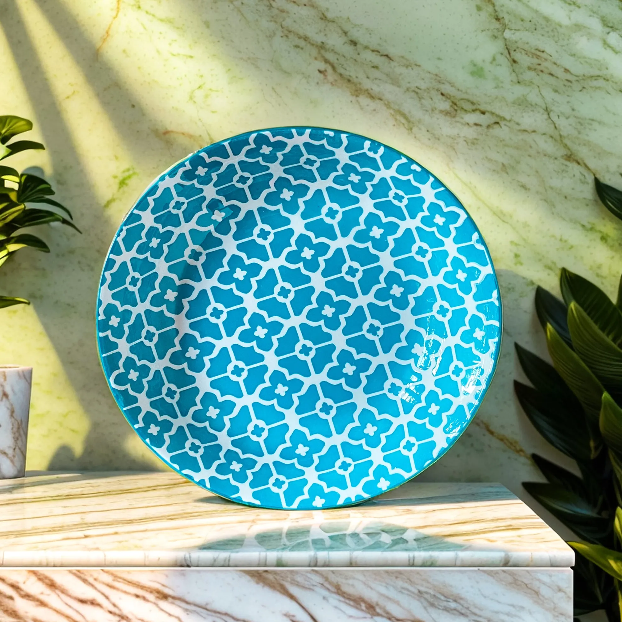 Abstract 8-Inch Porcelain Soup Plates