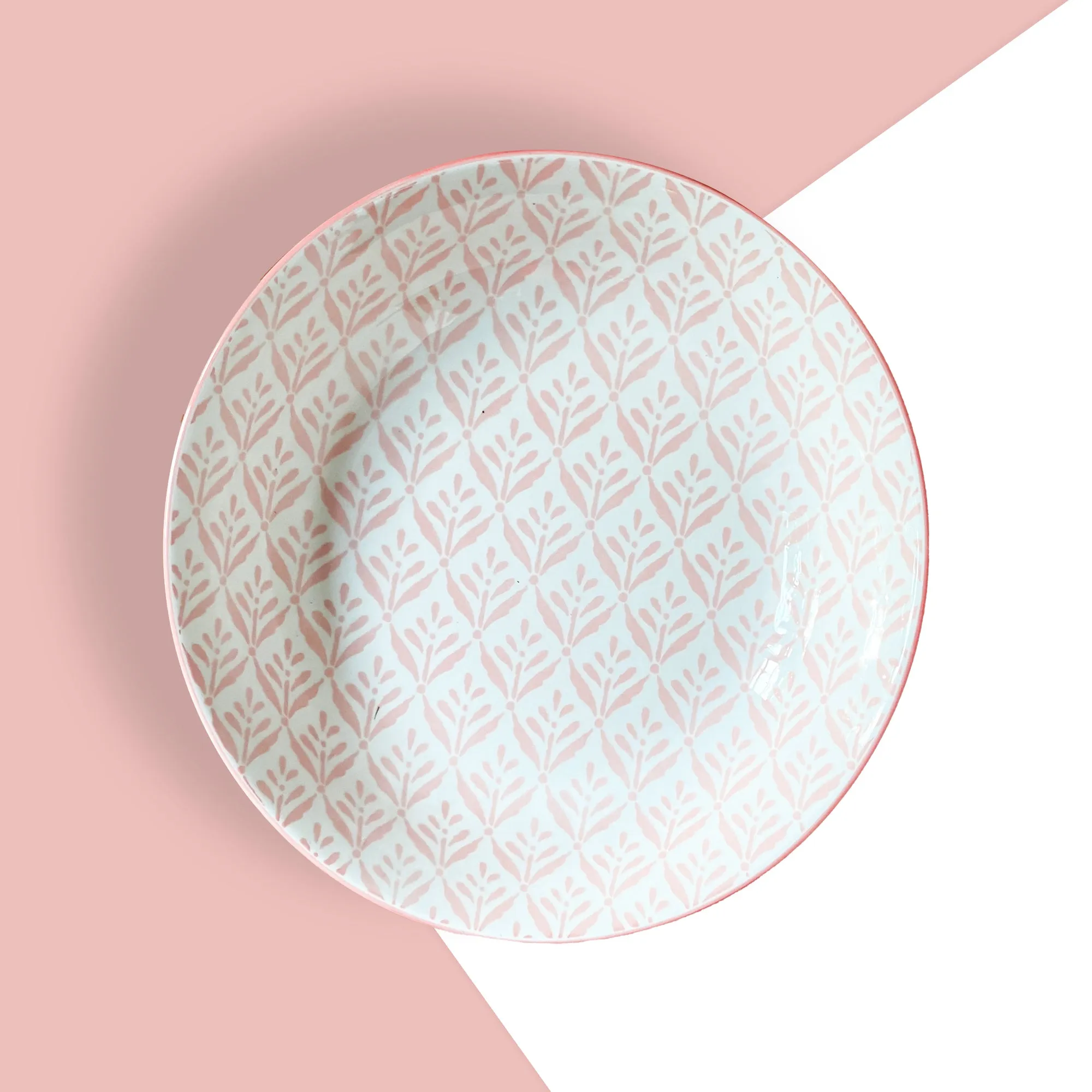 Abstract 8-Inch Porcelain Soup Plates