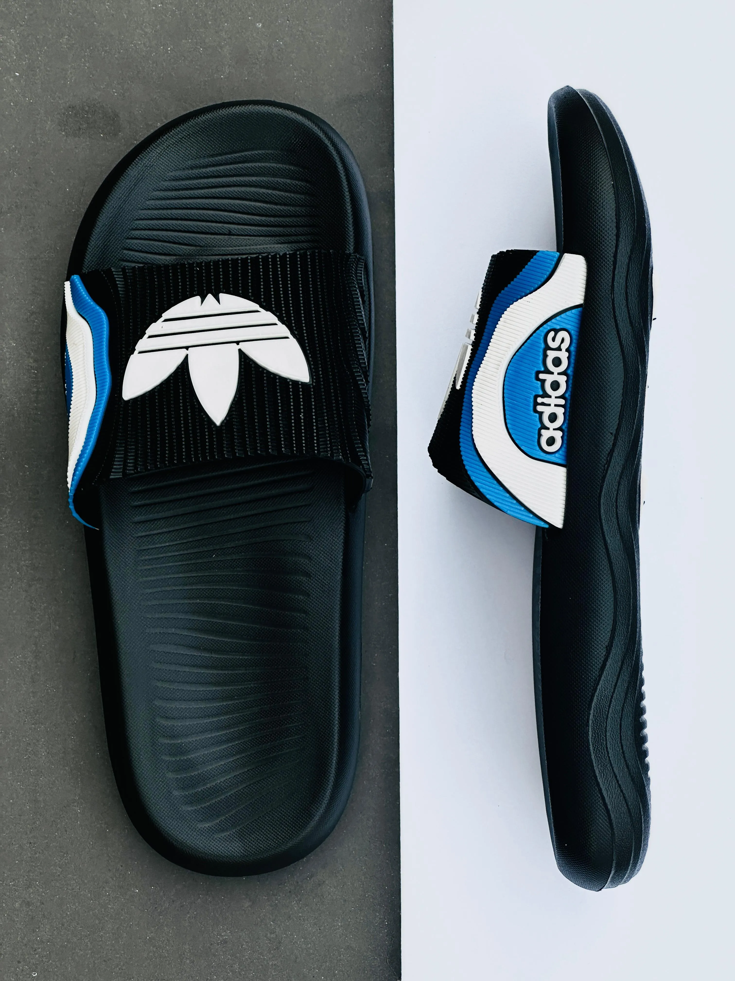 Adidas Relax Slide Sandals in Black