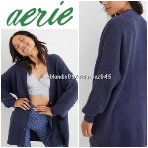 Aerie cozy grandpa cardigan in fresh bright XS