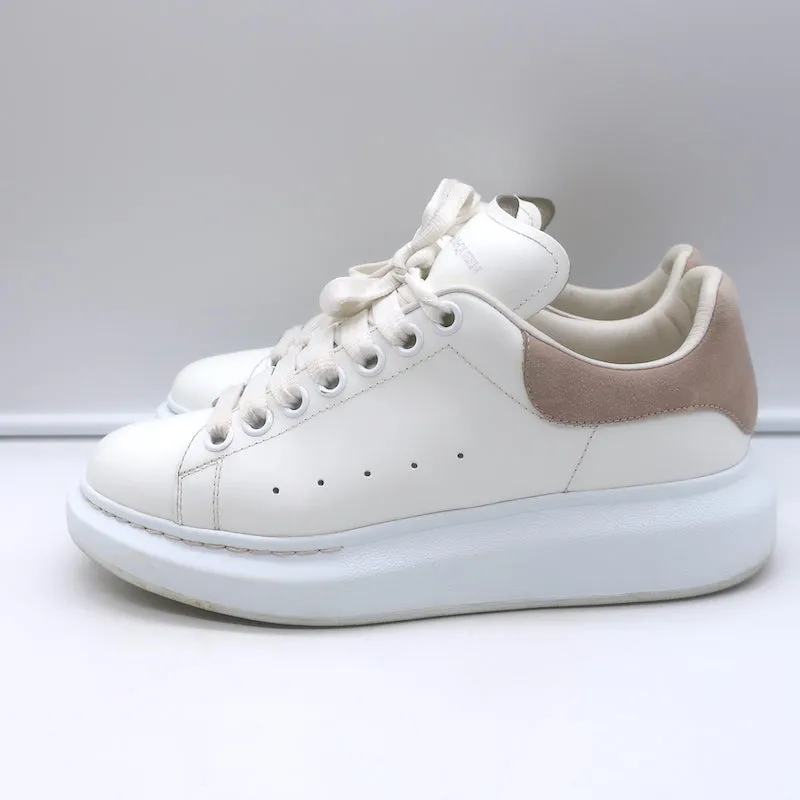 Alexander McQueen Oversized Sneakers White Leather & Patchouli Suede Size 38.5 E