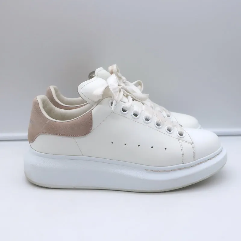 Alexander McQueen Oversized Sneakers White Leather & Patchouli Suede Size 38.5 E