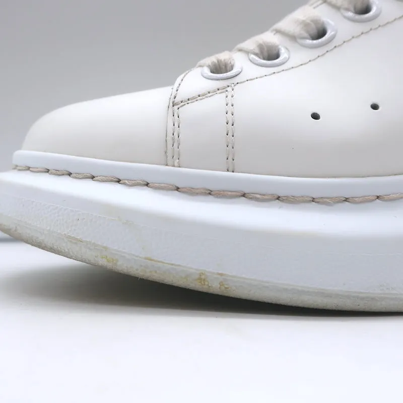 Alexander McQueen Oversized Sneakers White Leather & Patchouli Suede Size 38.5 E