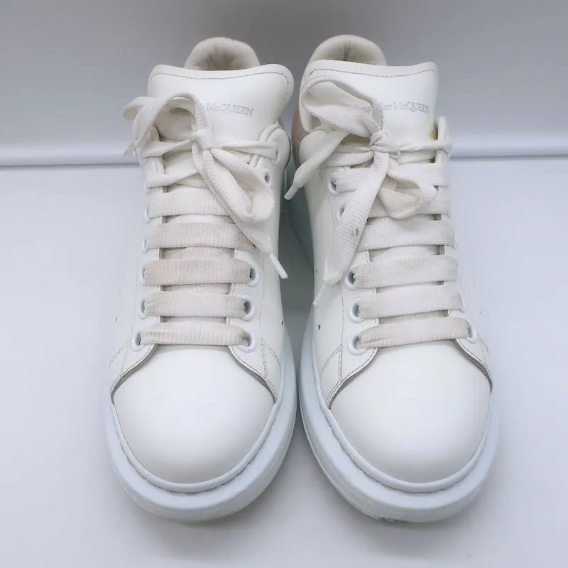 Alexander McQueen Oversized Sneakers White Leather & Patchouli Suede Size 38.5 E