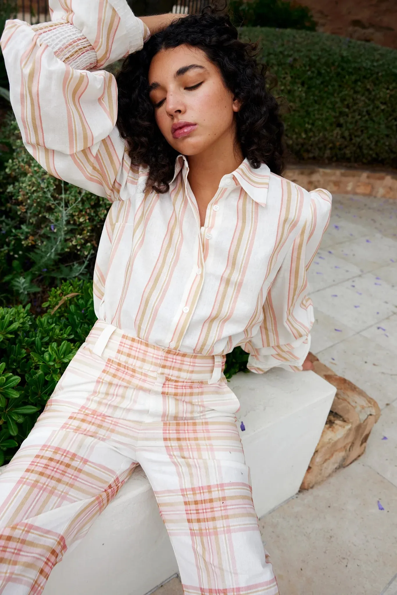 ASTON STUDIO Lucinda Blouse - Peony