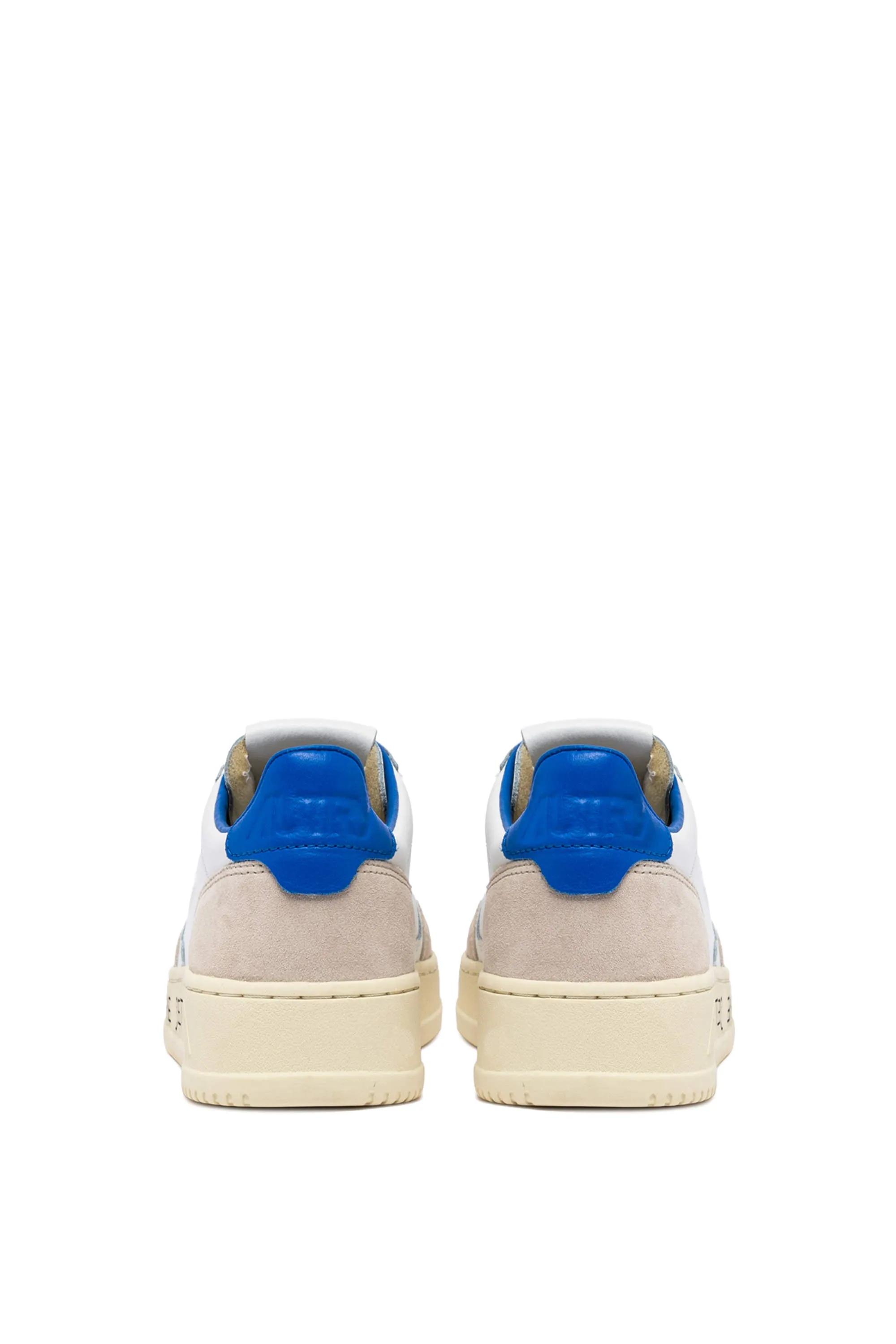 Autry Sneakers Medalist Low Man Match Suede Bianco Uomo