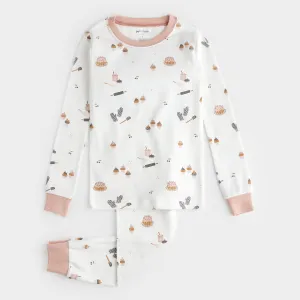 Baking Print on Off-White PJ Set