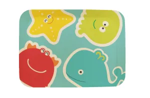 Bamboo Kids Sea Creatures 9.5" Tray 4 Count Set