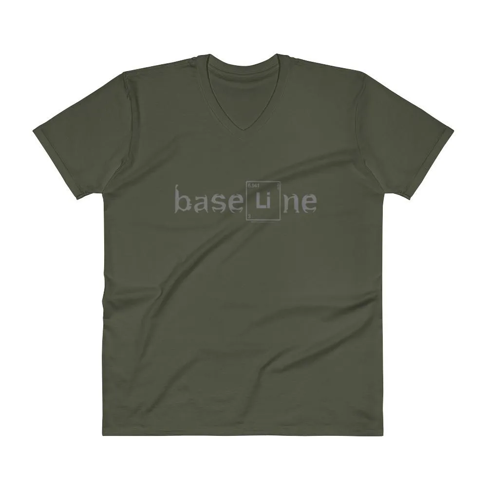 BaseLine Lithium Bipolar Awareness V-Neck T-Shirt