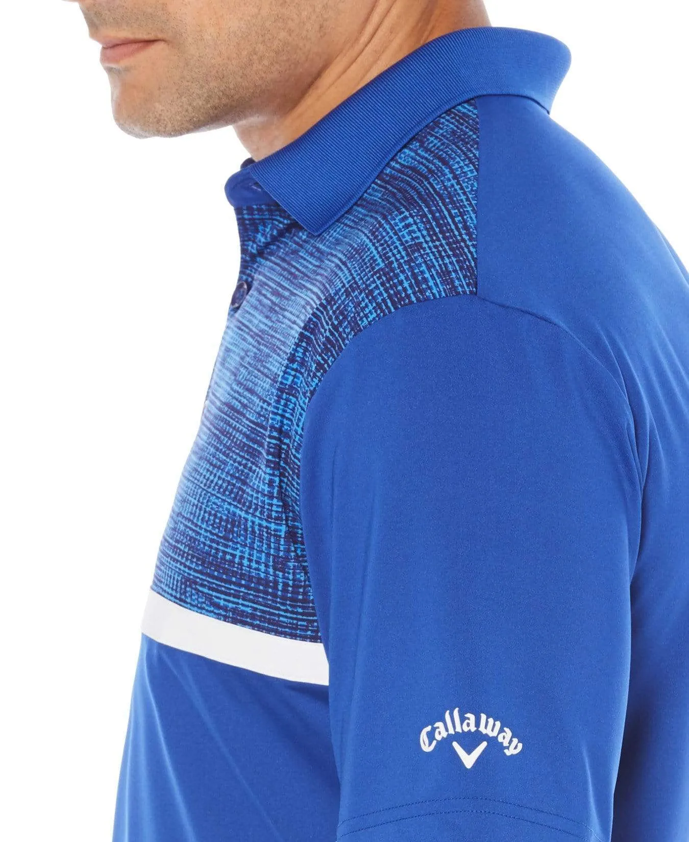 Big & Tall Opti-Dri Textured Color Block Polo