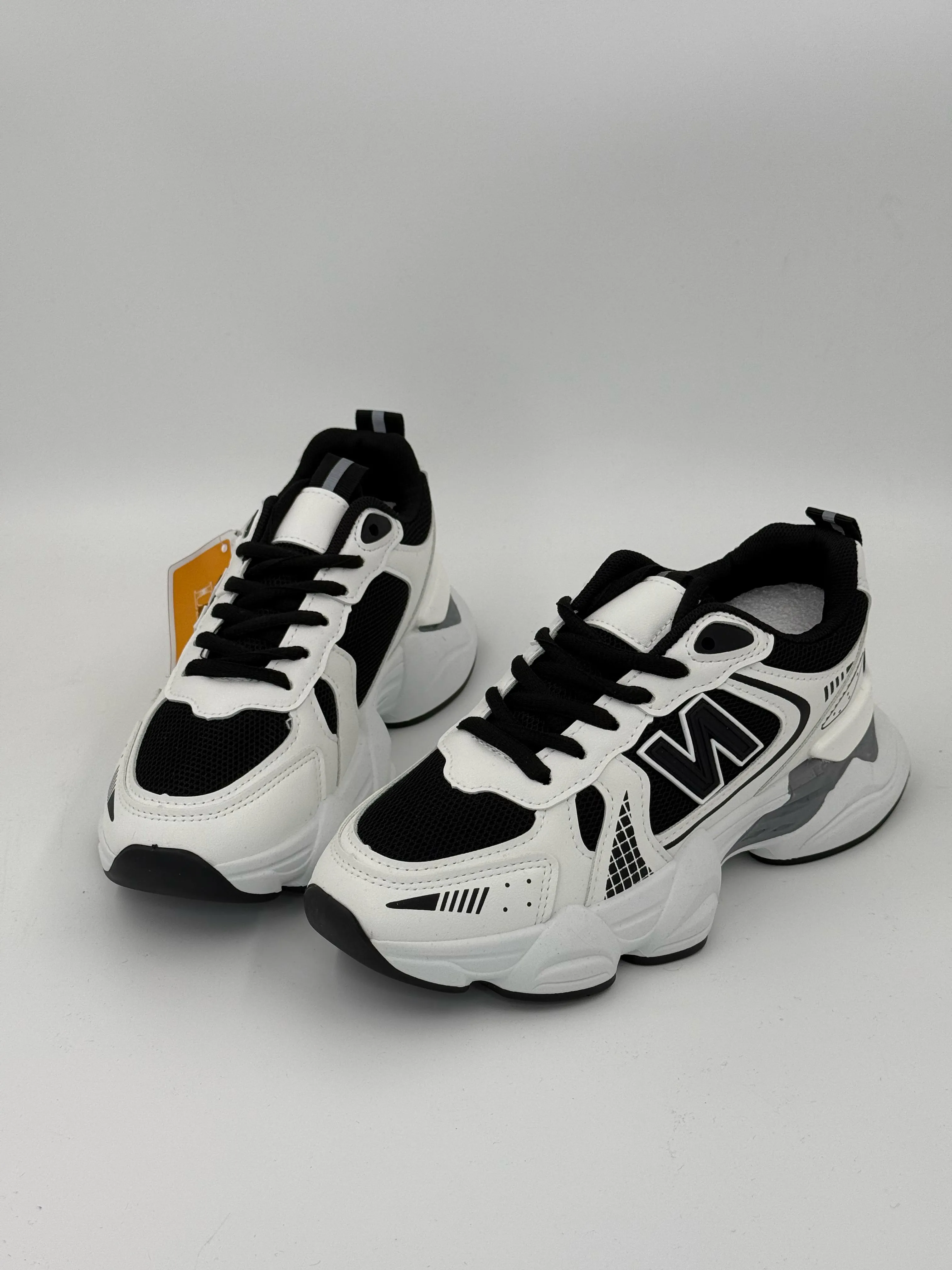 Black & White Running Shoes