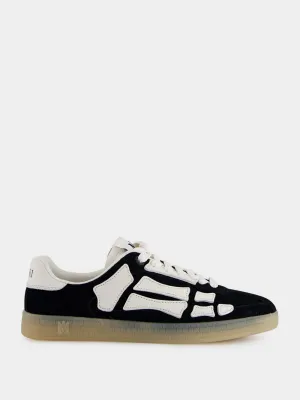 Black Pacific Bones Suede Sneakers