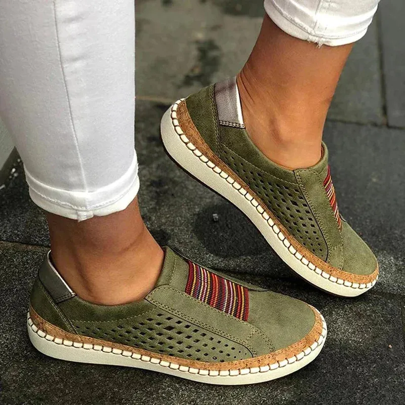Breathable Slip-On Casual Sneakers for Women – Lightweight Everyday Comfort Shoes
