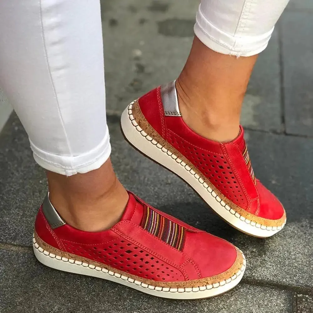 Breathable Slip-On Casual Sneakers for Women – Lightweight Everyday Comfort Shoes