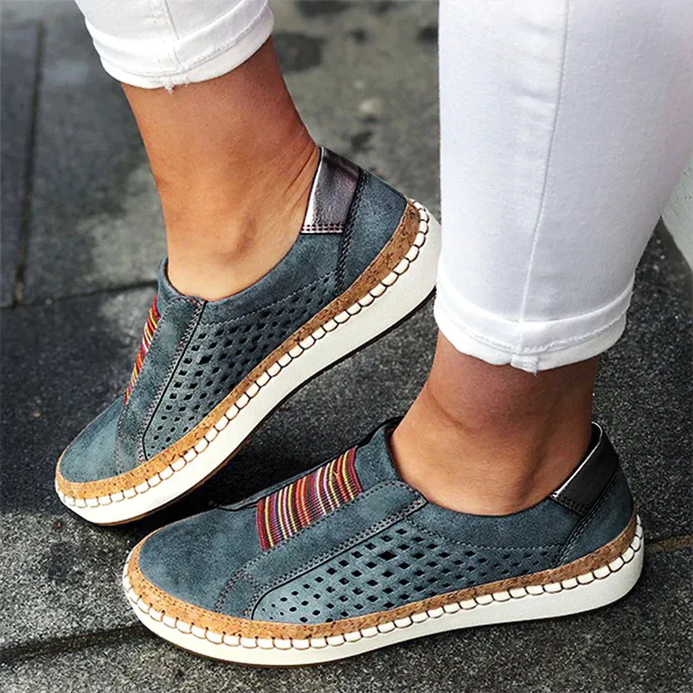 Breathable Slip-On Casual Sneakers for Women – Lightweight Everyday Comfort Shoes