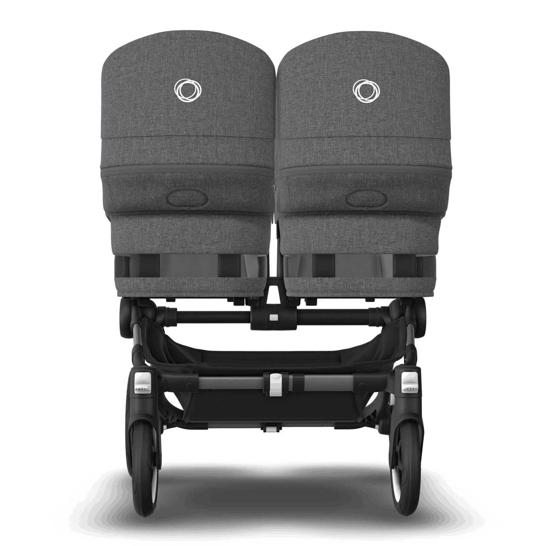 Bugaboo Donkey 5 Twin Complete Turtle Travel System - Grey Mélange