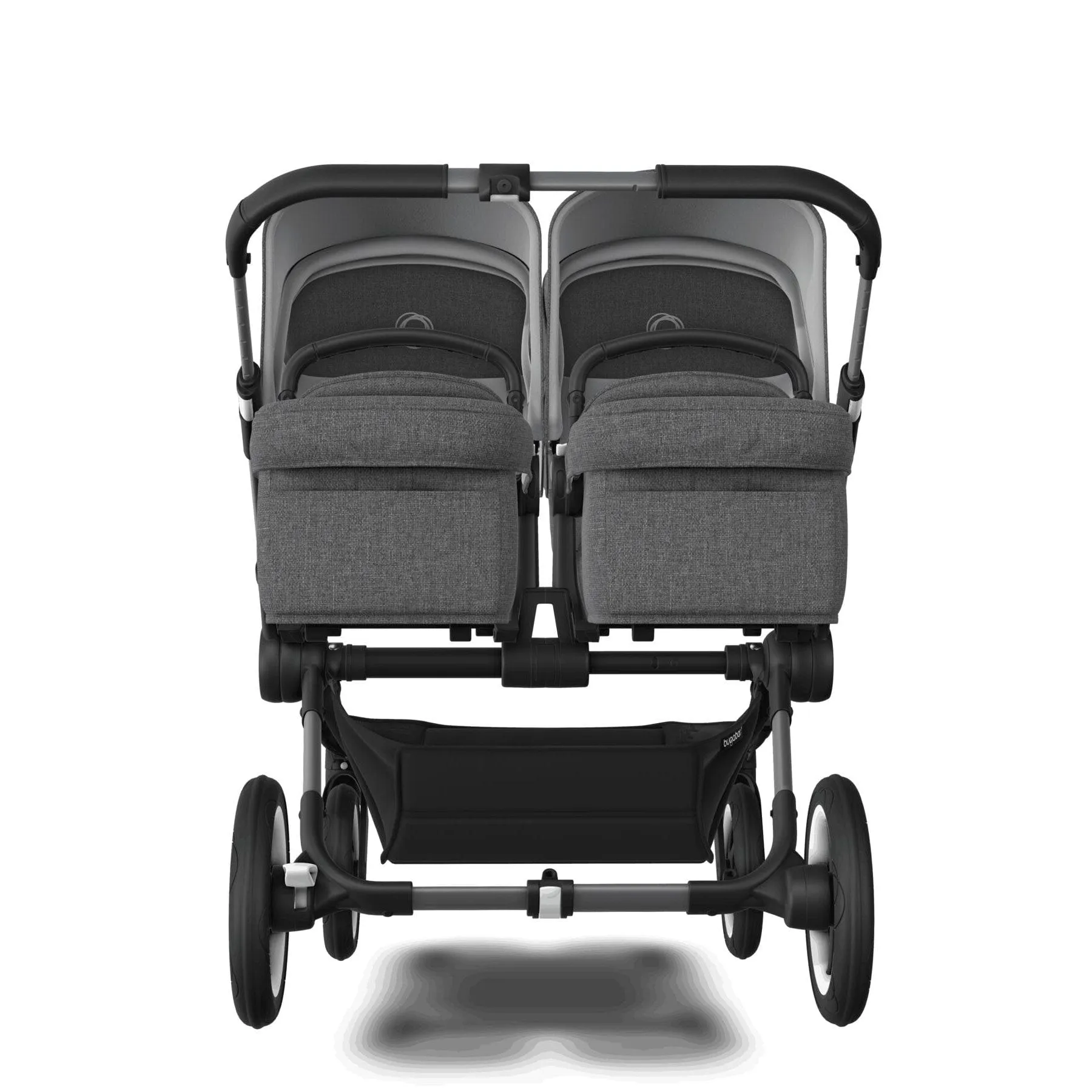 Bugaboo Donkey 5 Twin Complete Turtle Travel System - Grey Mélange