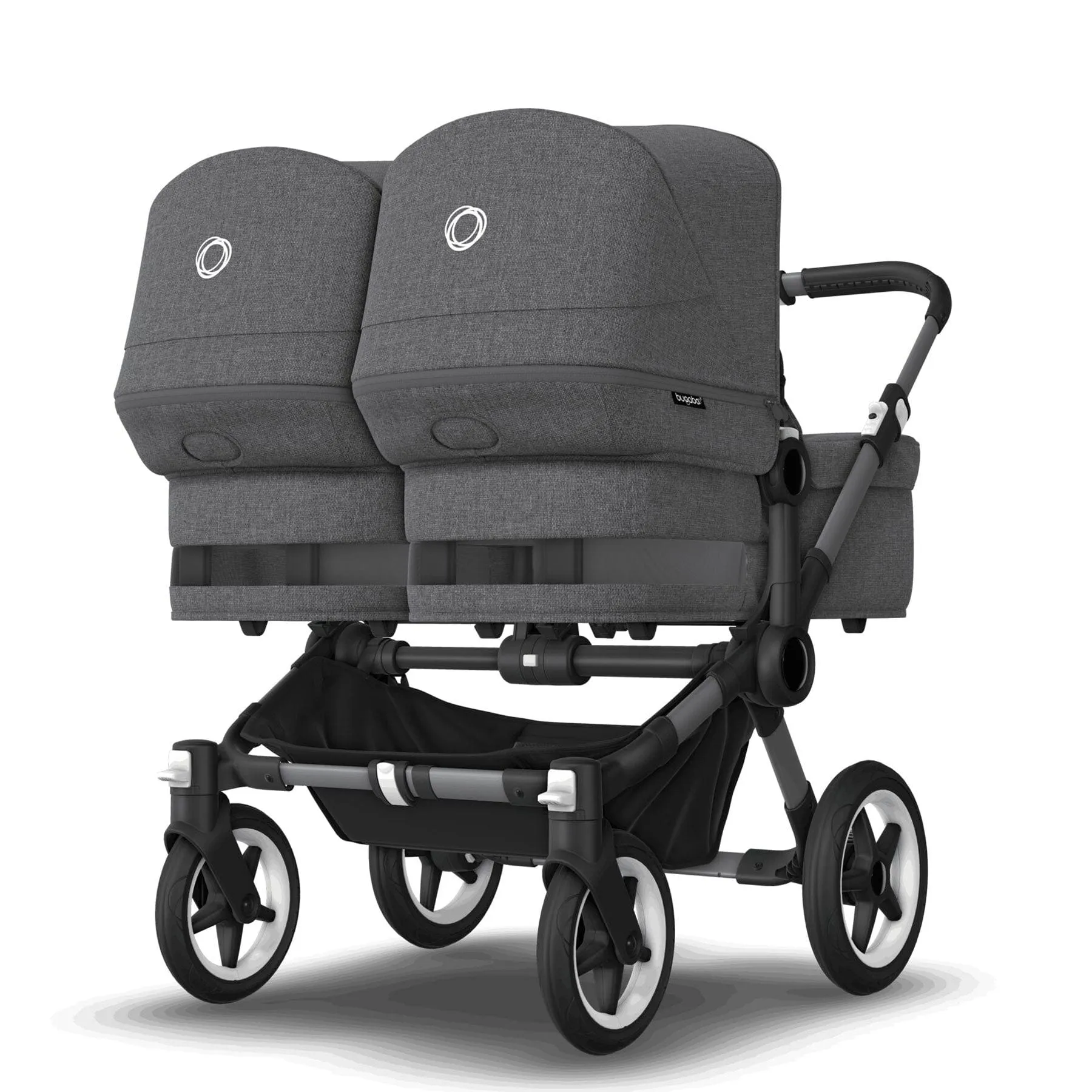 Bugaboo Donkey 5 Twin Complete Turtle Travel System - Grey Mélange