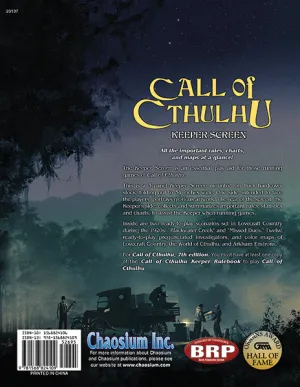 Call of Cthulhu 7th Edition Keeper's Screen Pack