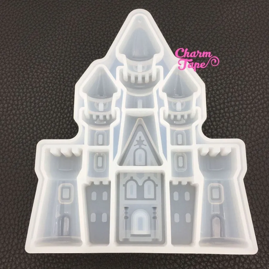 Castle shape Silicon silicone mold for uv resin / Home Decorations flexible mold Z0090