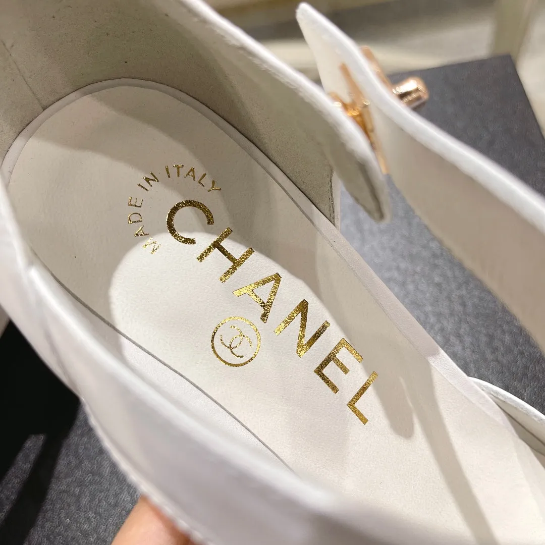 cc ballet 6cm white black wedge heel