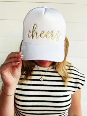 Cheers Trucker Hat-White