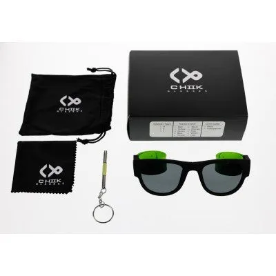 Chiik Glasses - UV400 Protection Flexible Sunglasses (Green)
