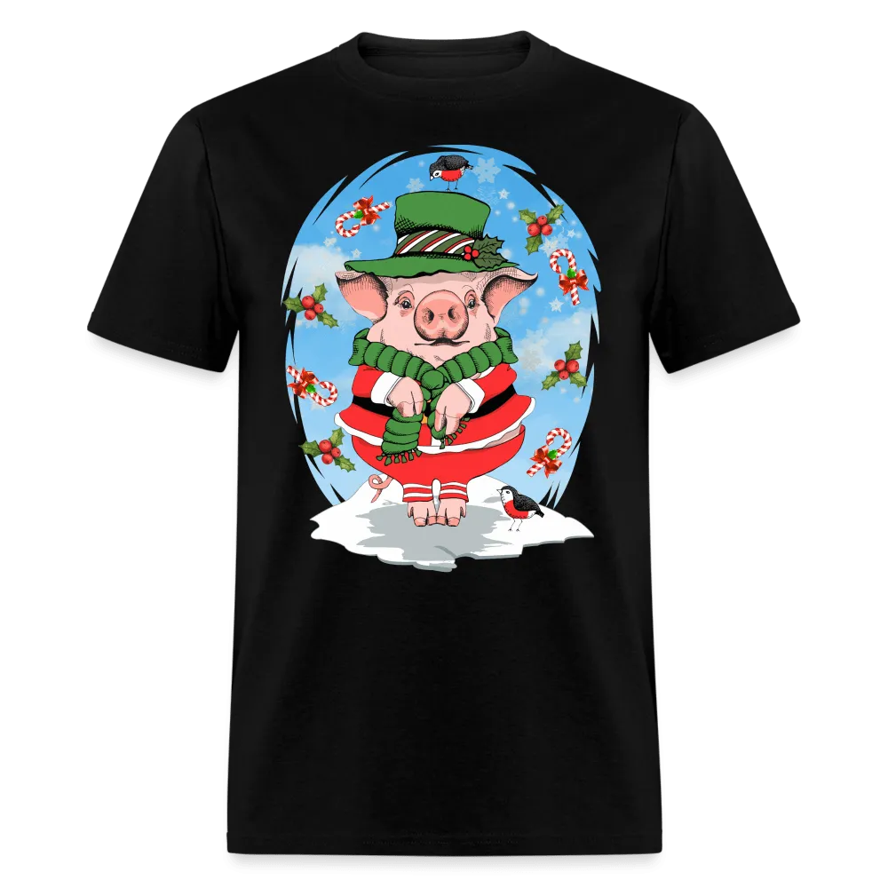 Christmas - Cute Pig Noel - Family Shirts Men, Woman Christmas T Shirts