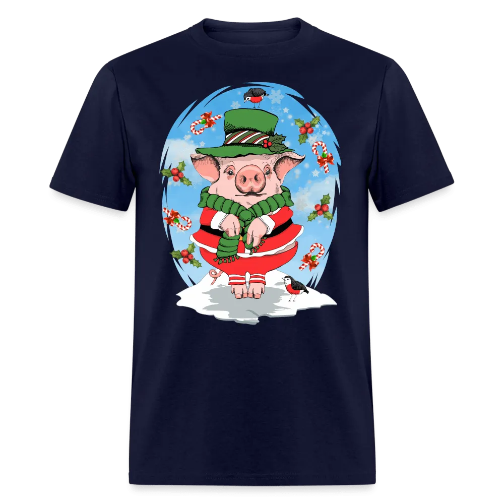 Christmas - Cute Pig Noel - Family Shirts Men, Woman Christmas T Shirts