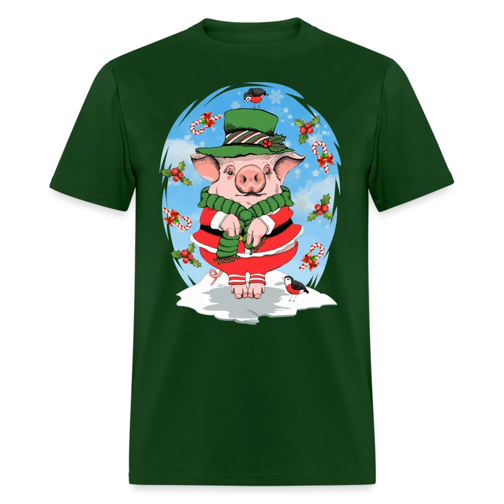 Christmas - Cute Pig Noel - Family Shirts Men, Woman Christmas T Shirts