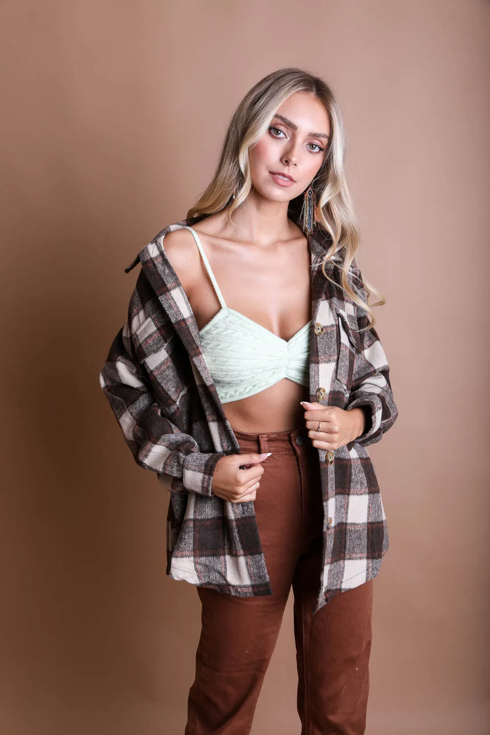 Cozy Knit Pattern Brami - 5 colors
