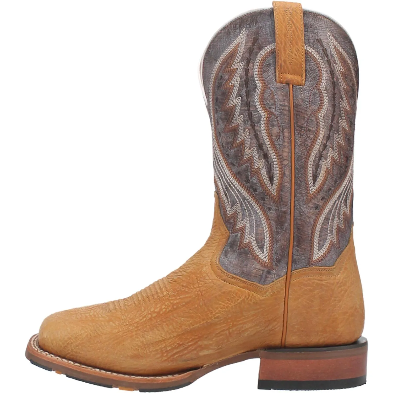 Dan Post Dugan Tan Bison Broad Square Toe Boots for Men