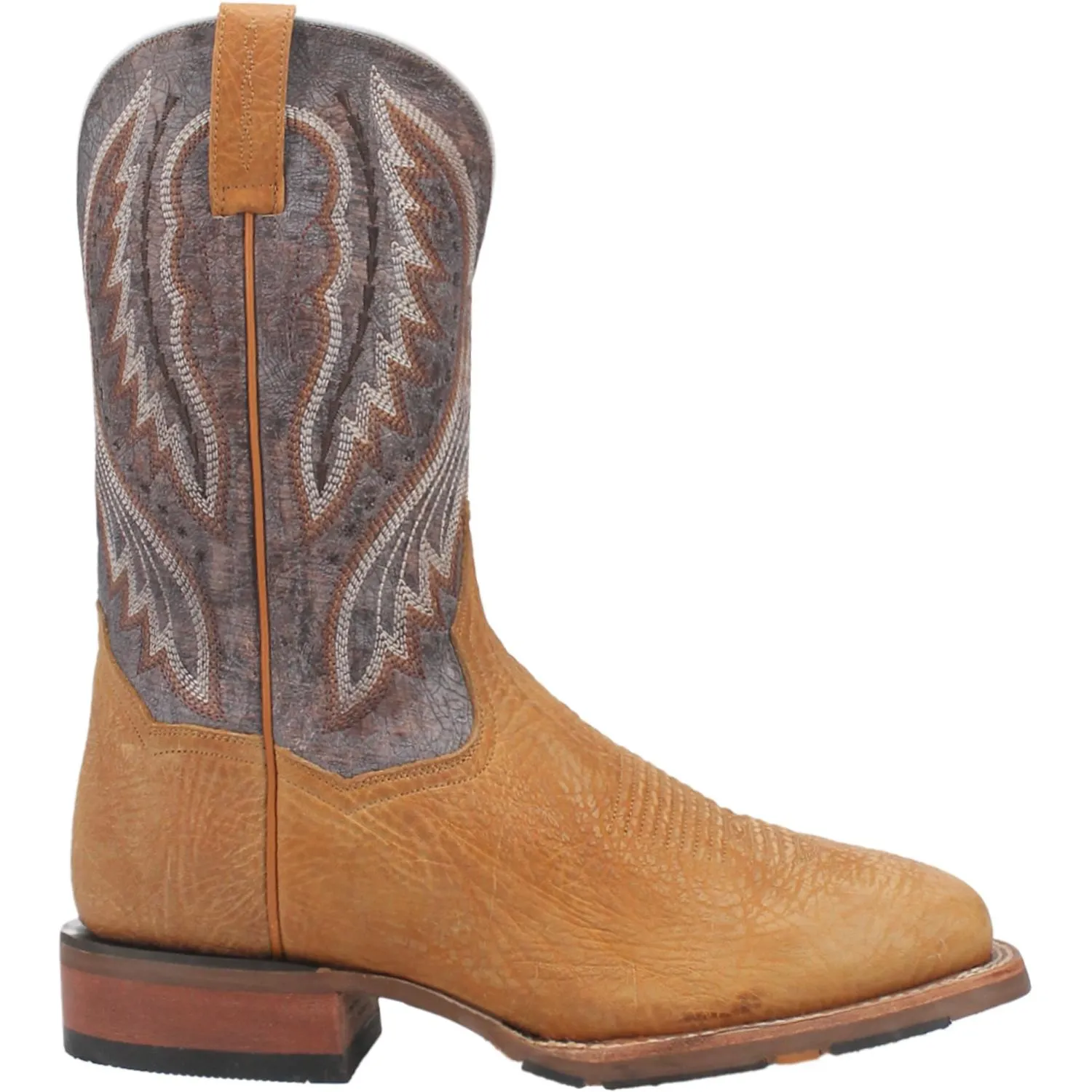 Dan Post Dugan Tan Bison Broad Square Toe Boots for Men