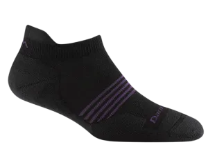 Darn Tough Element No Show Tab Lightweight Running Sock (Women's) - Black