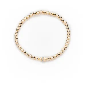 Diamond Rondelle Bracelet in Yellow Gold