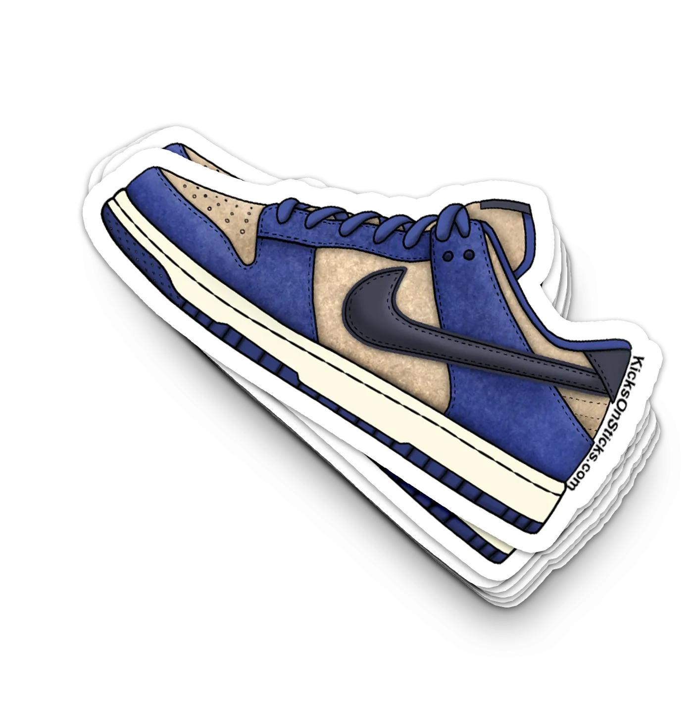 Dunk Low "Blue Suede" Sneaker Sticker