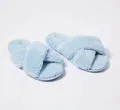 Egg Shell Blue Boucle Adult Slippers