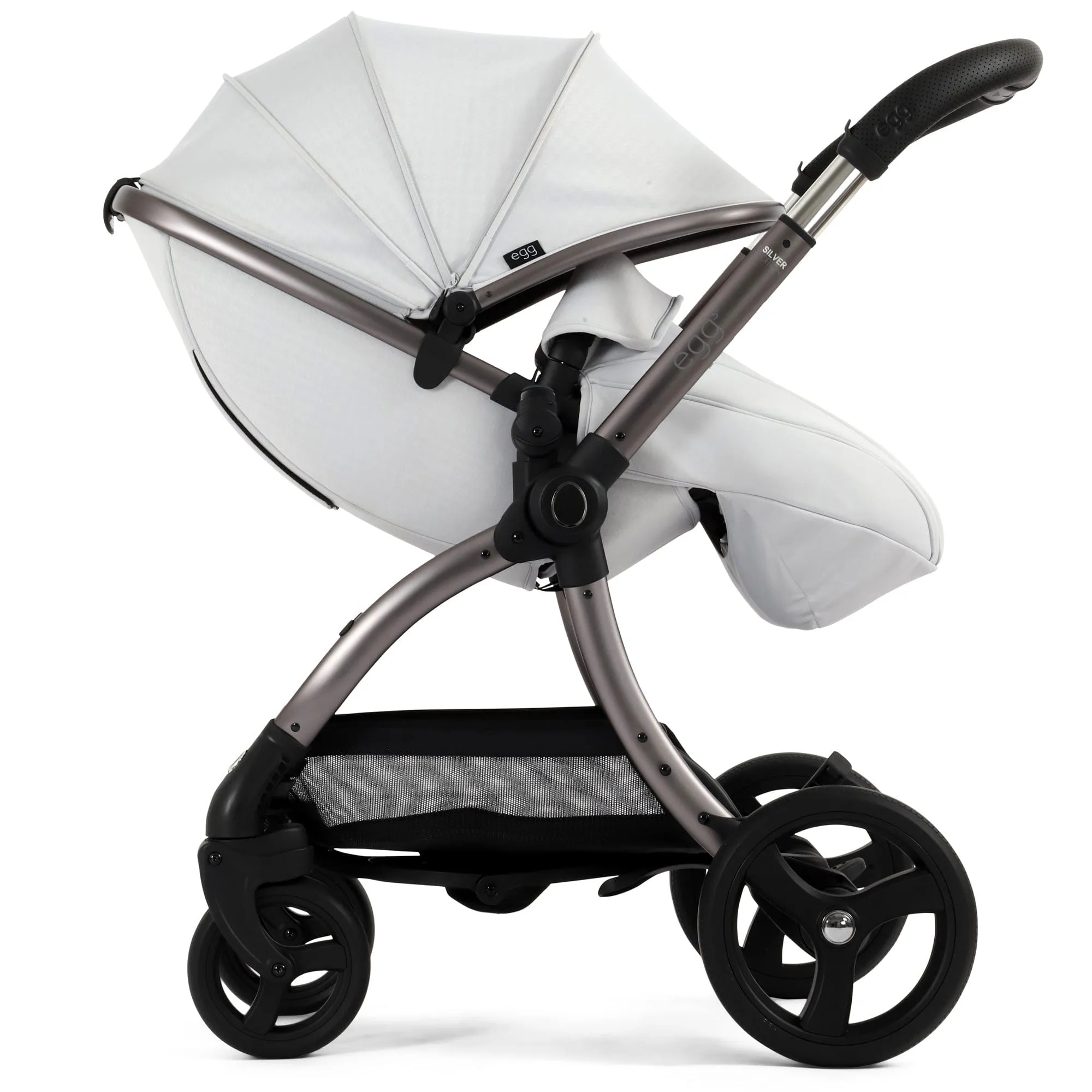 egg3 Footmuff - Houndstooth Silver