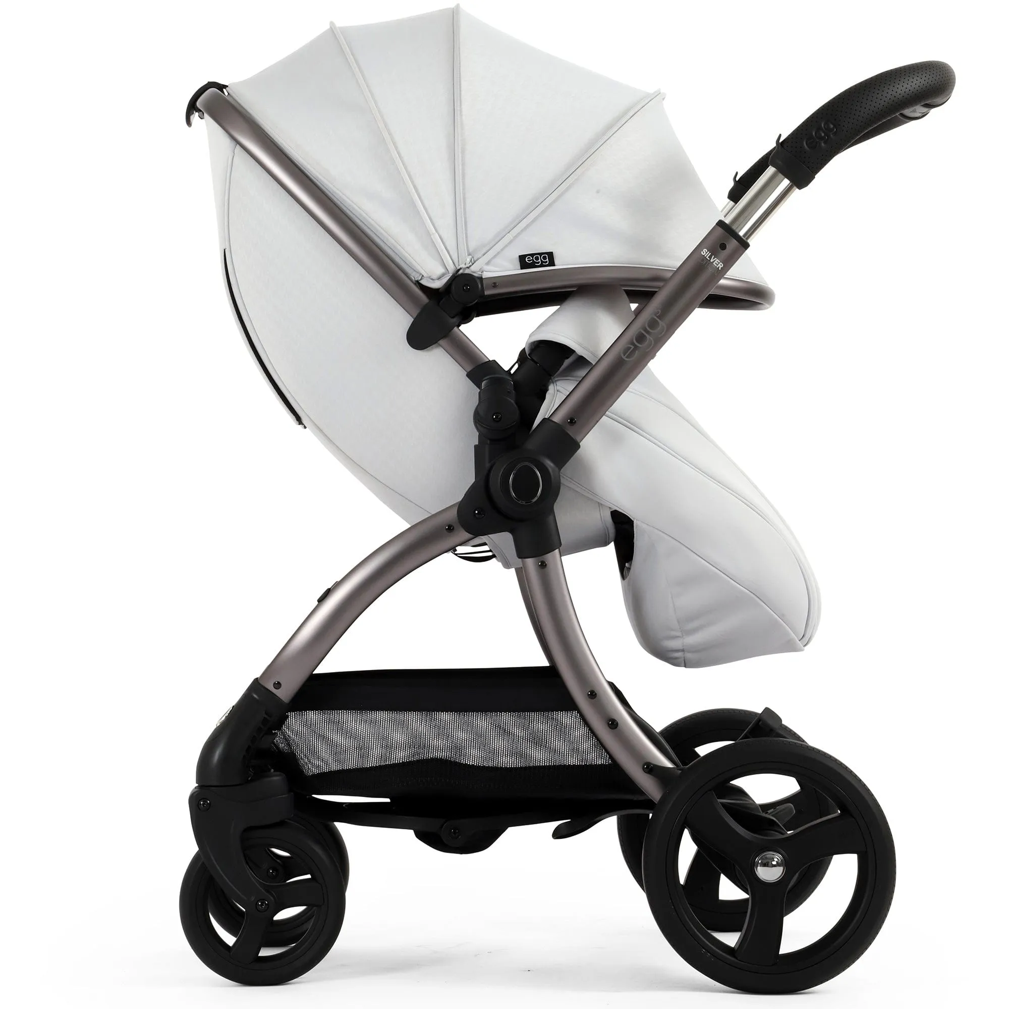 egg3 Footmuff - Houndstooth Silver