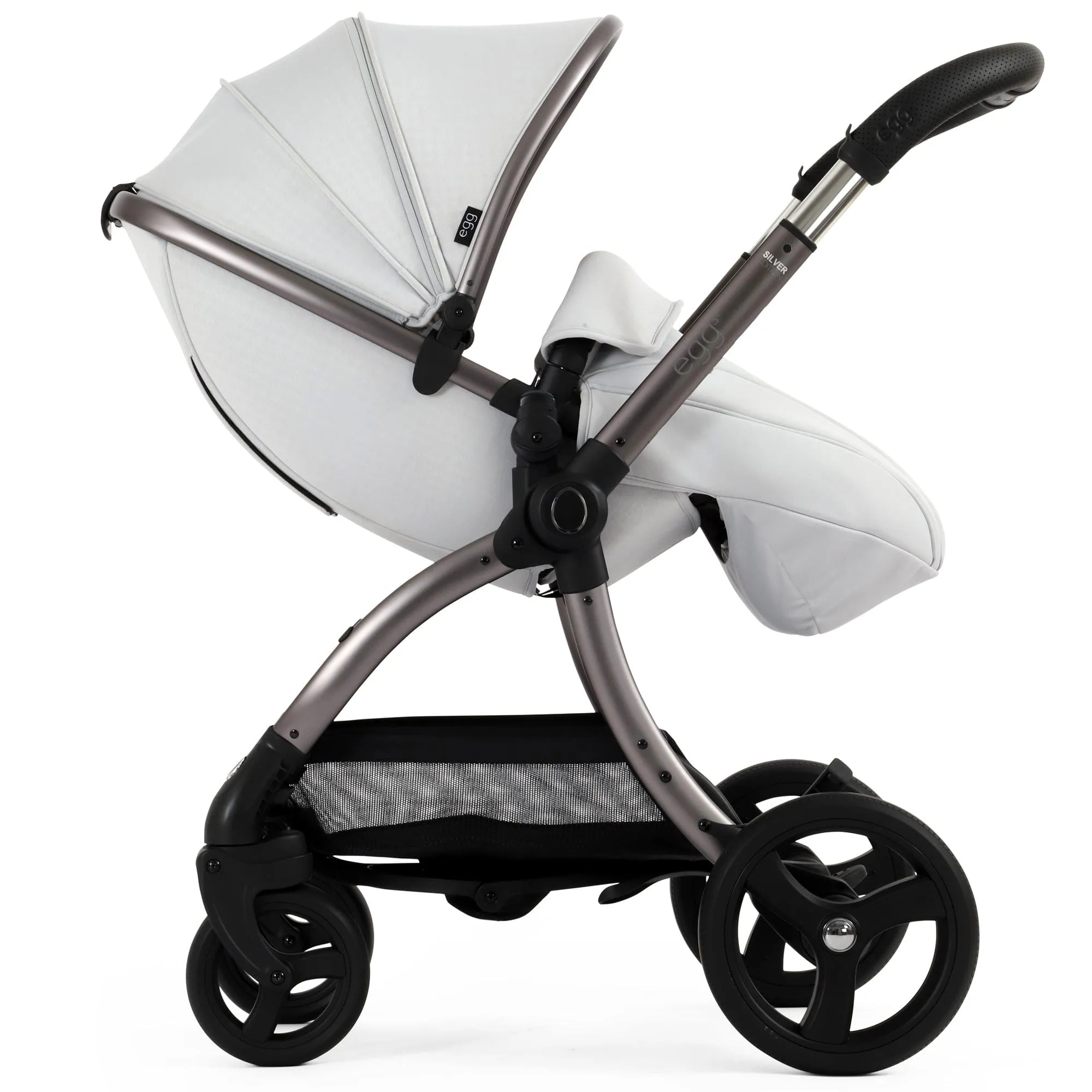 egg3 Footmuff - Houndstooth Silver