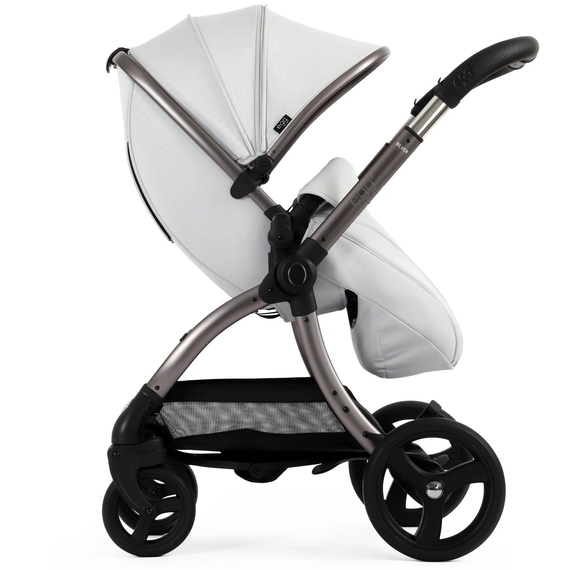 egg3 Footmuff - Houndstooth Silver