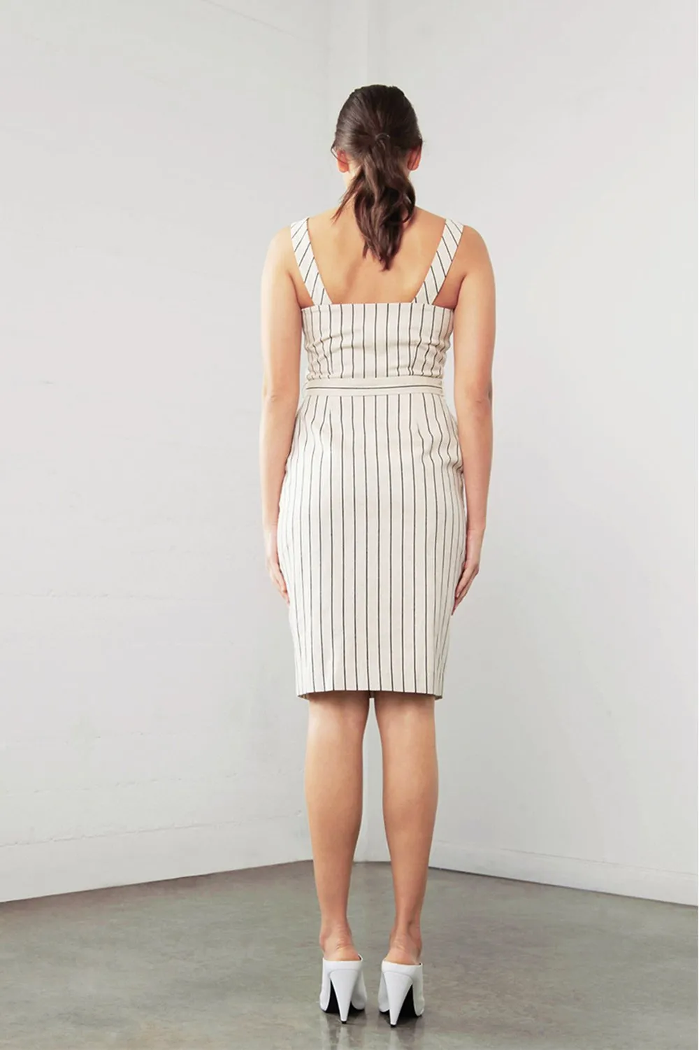Enchant Linen Stripe Dress