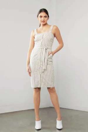 Enchant Linen Stripe Dress