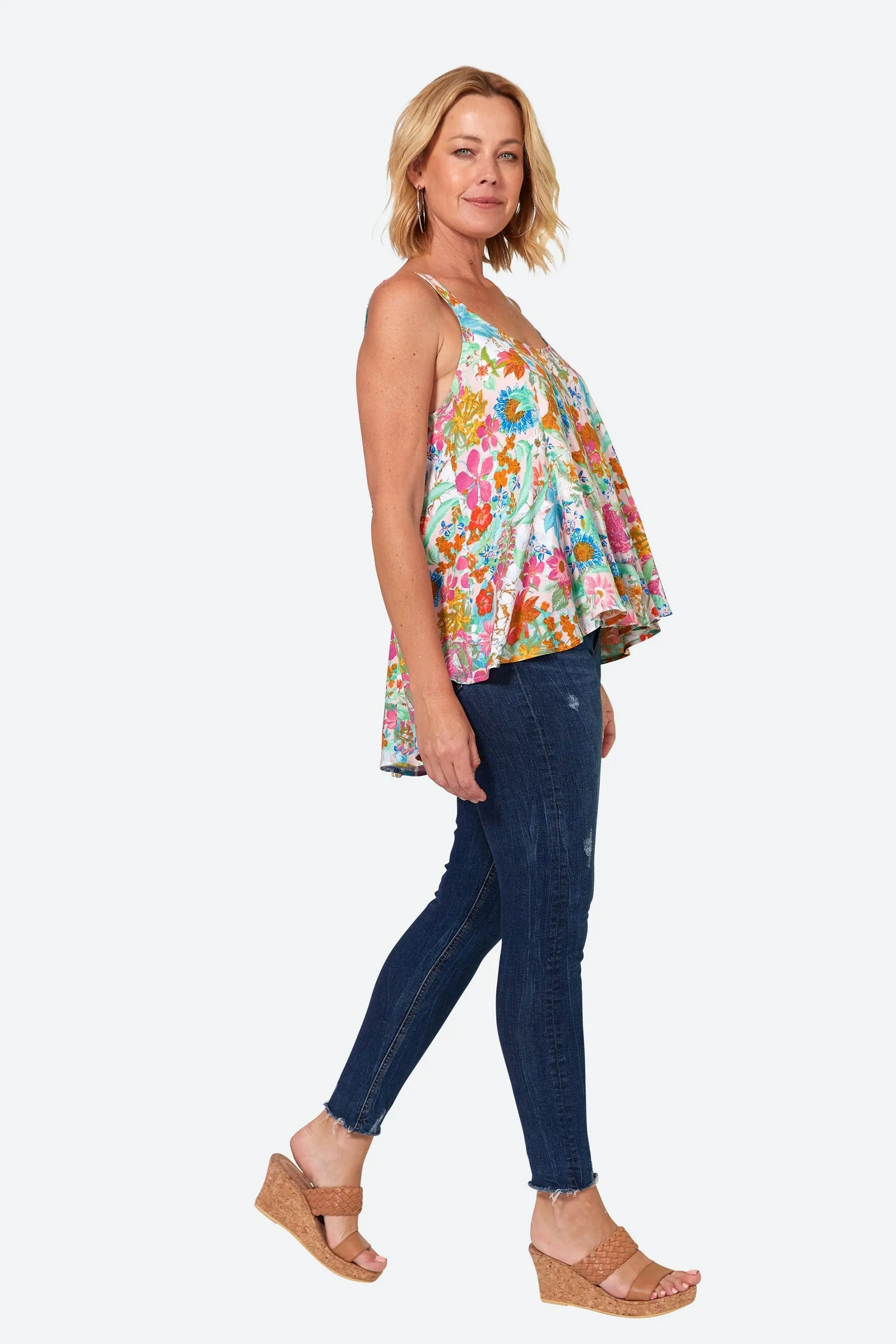 Esprit Tank - Pink Flourish