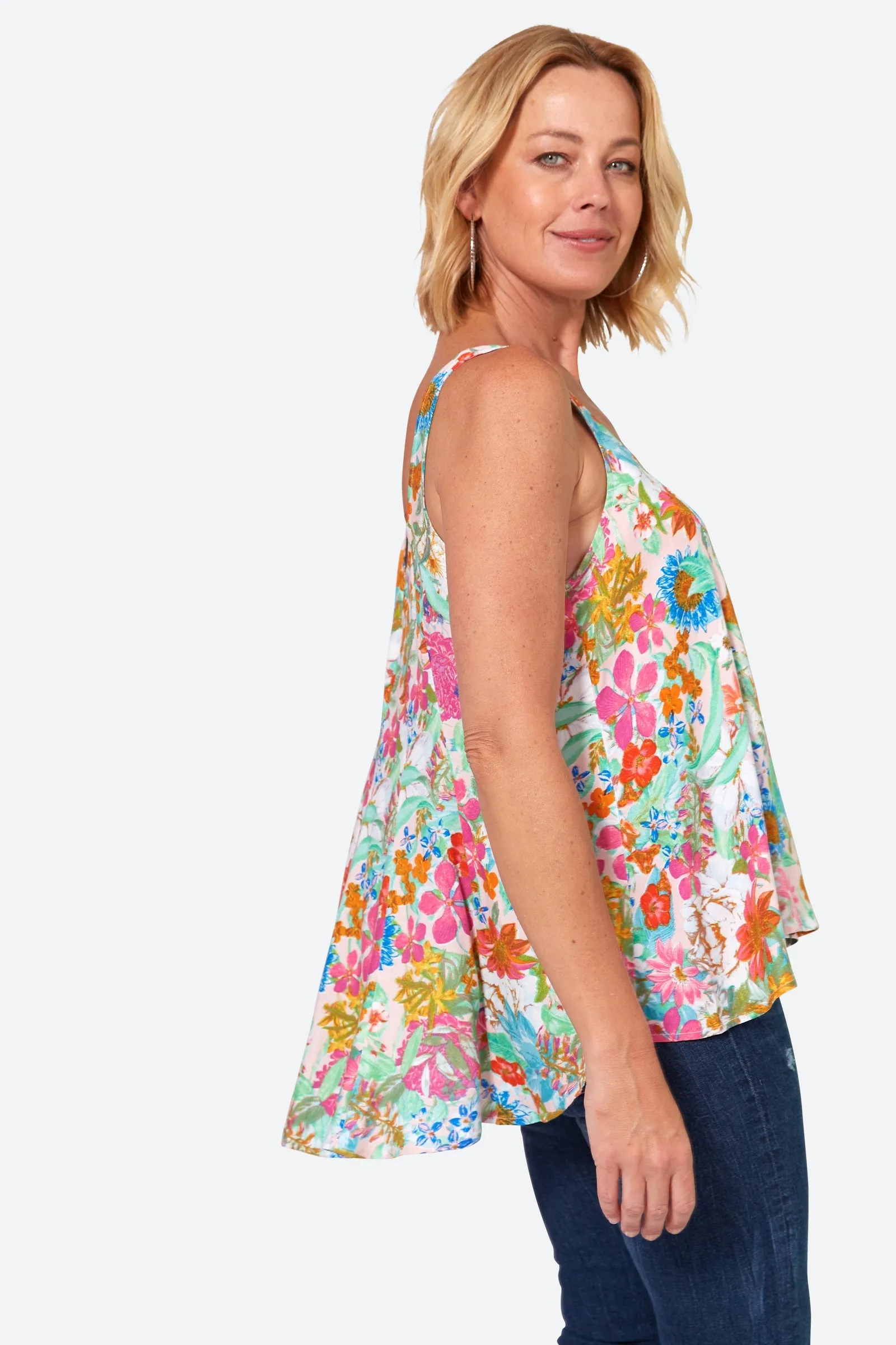 Esprit Tank - Pink Flourish