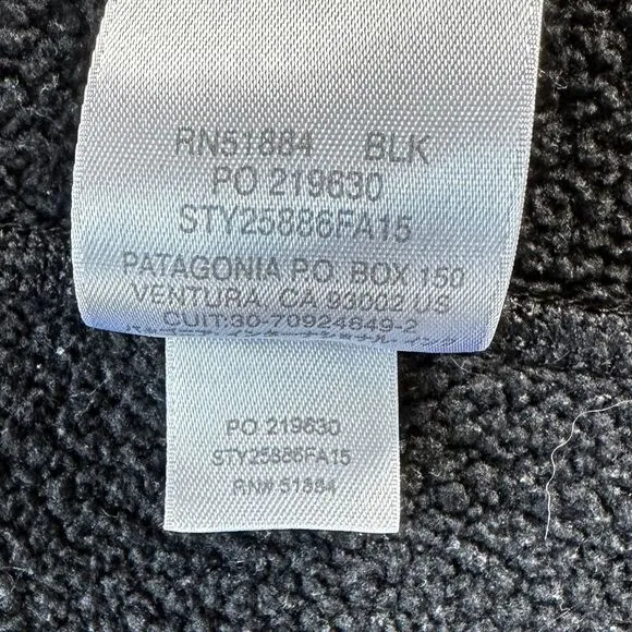 EUC Patagonia Women's Better Sweater Vest Full-zip &amp; Zip Pockets in Black Small