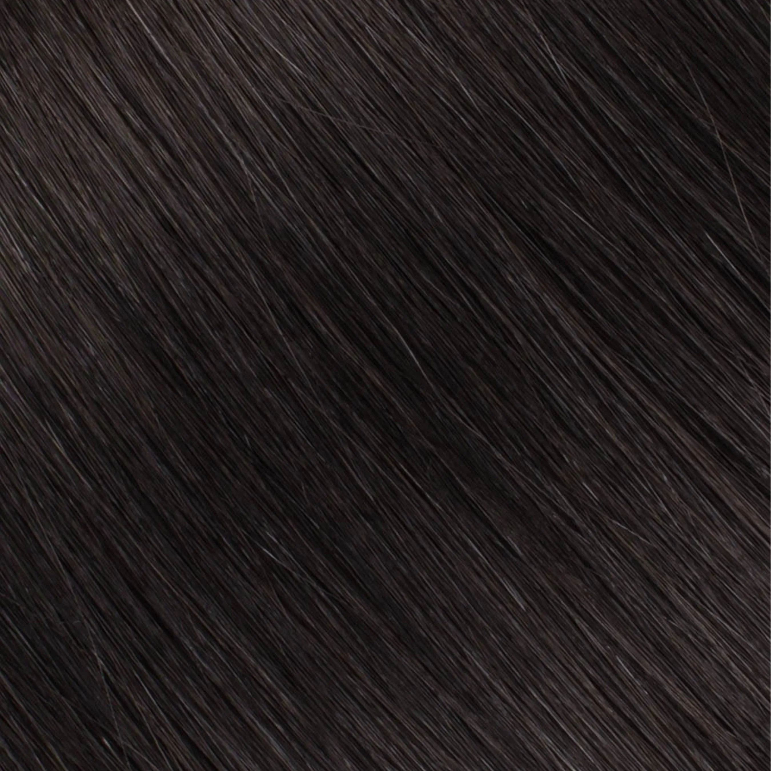 Faux Wrap Ponytail, Off Black