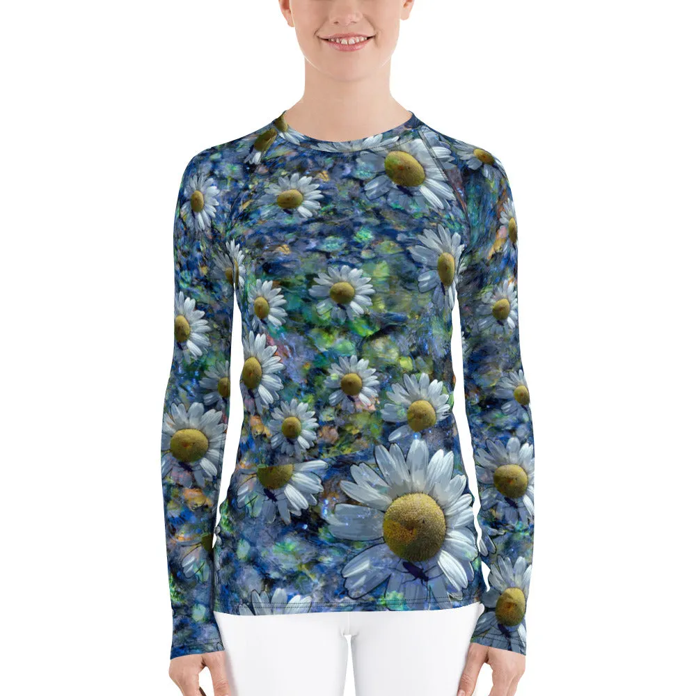 Floating Daisies Long Sleeve Top